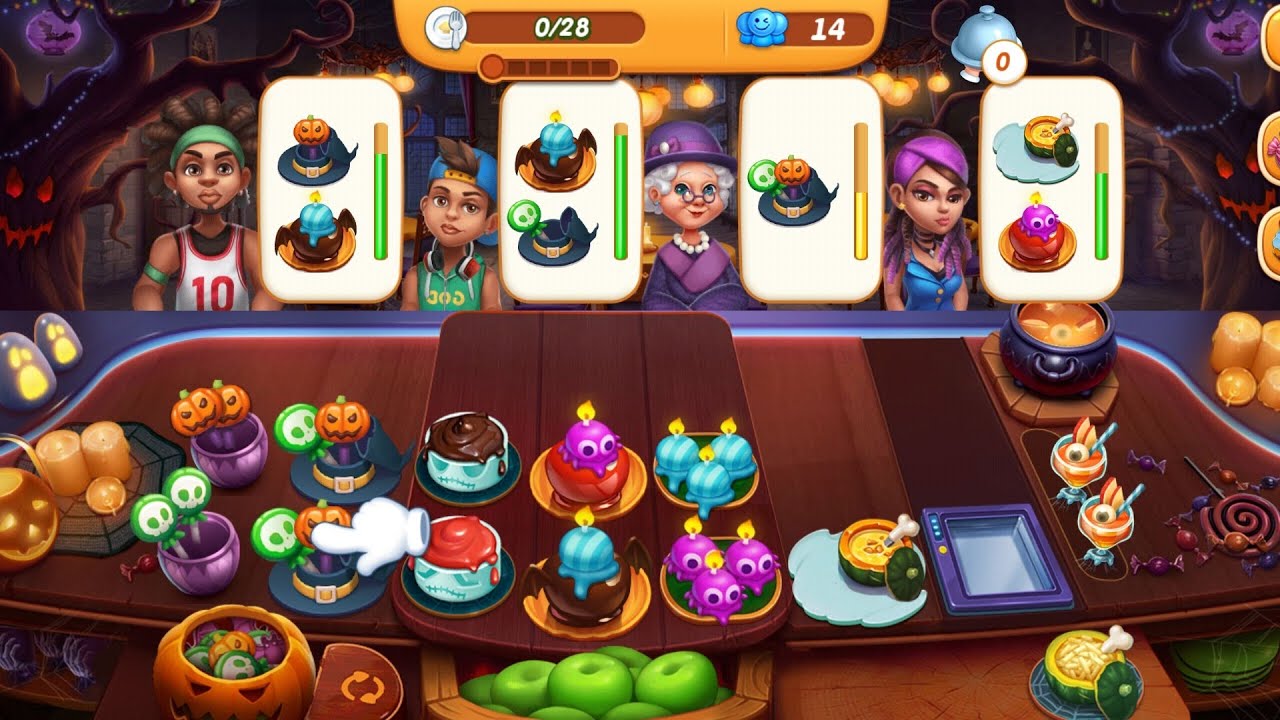 Cooking City Halloween Costume Party Level 11 12 13 14 15 Part 03 iOs 