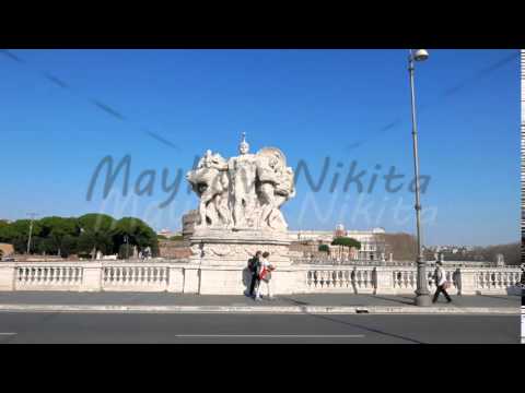Ponte Vittorio Emanuele II. Rome, Italy - February 18, 2015