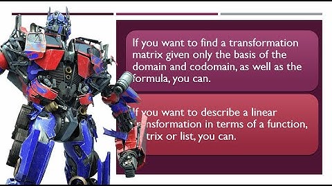How to find a transformation matrix given the basis of a Domain and Codomain  | Linear Algebra