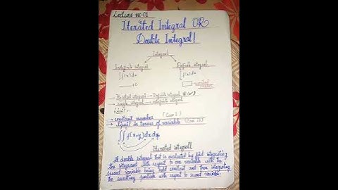 Iterated Integral | Definition | Introduction To Iterated Integral