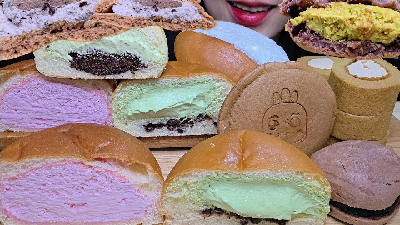 ASMR MUKBANG) 맛있는 편의점 빵 &신상빵먹방🥞🥖기대했던 명장단팥 마리토쪼✨️✨️