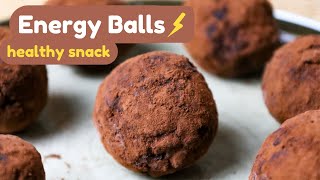 No-bake ENERGY BALLS with roasted nuts
