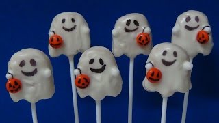 How to make cake pops ghosts -