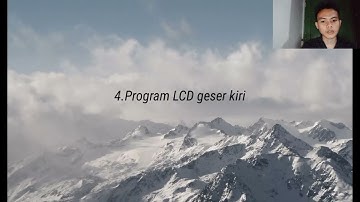 Program menampilkan LED,seven segment,dot matriks, lcd geser kiri dengan software bascom avr