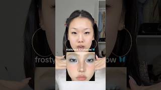 frosty blue eyeshadow makeup!
