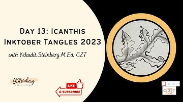Inktober Tangles 2023  Day 13 Icanthis for Beginners