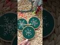 Snowflake Christmas Hand Embroidery Tutorial | Beginner Friendly Hand Embroidery Pattern