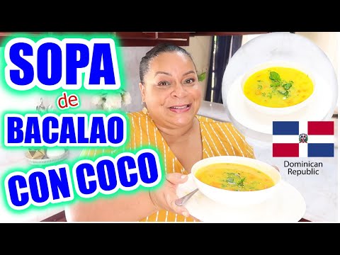 Video: Sopa De Bacalao Con Leche De Coco