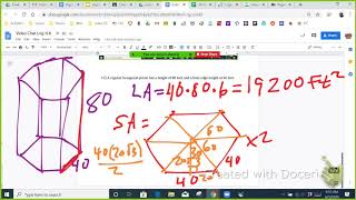 Famous (11.8 Geo #15) Hexagonal prism surface area Wealth