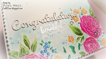 Watercoloring with Zig Clean Color Markers featuring W Plus 9