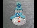 DIY~ Make An Adorable Sparkling Snowman Ornament!