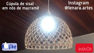 Decore sua casa com essa Ideia barata de Luminária de fio jute (faça você mesmo e venda )