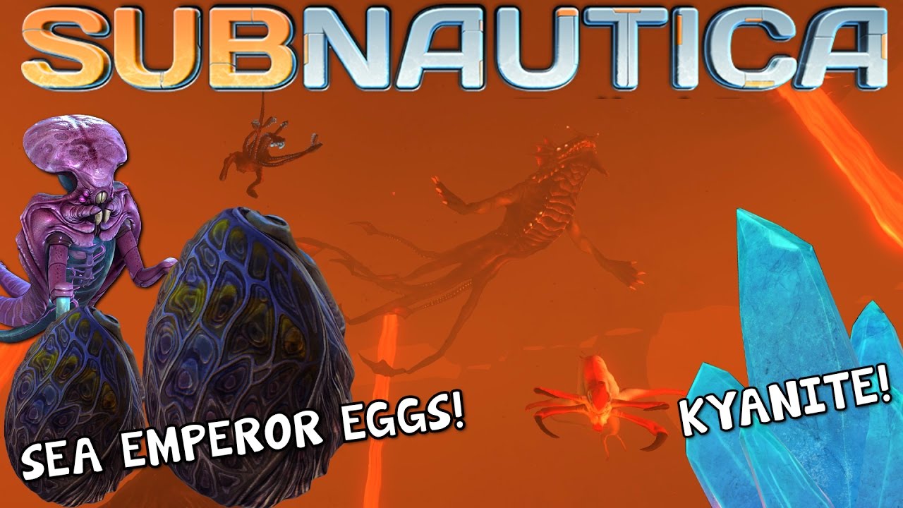 SEA EMPEROR EGGS, SUNBEAM LANDING LOCATION + KYANITE! Subnautica