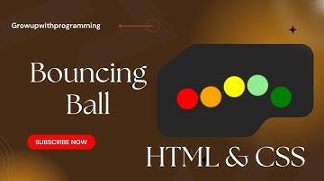 How to Create Bouncing Ball using HTML & CSS