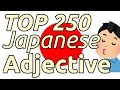 Basic 250 Japanese Adjectives You Must Know!