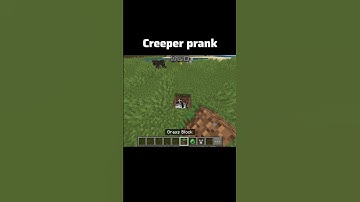 Minecraft Creeper prank #minecraft #gaming #short