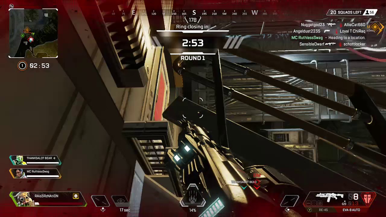 Shotgun to the head and a jump to kill to be killed - Apex Legends ...