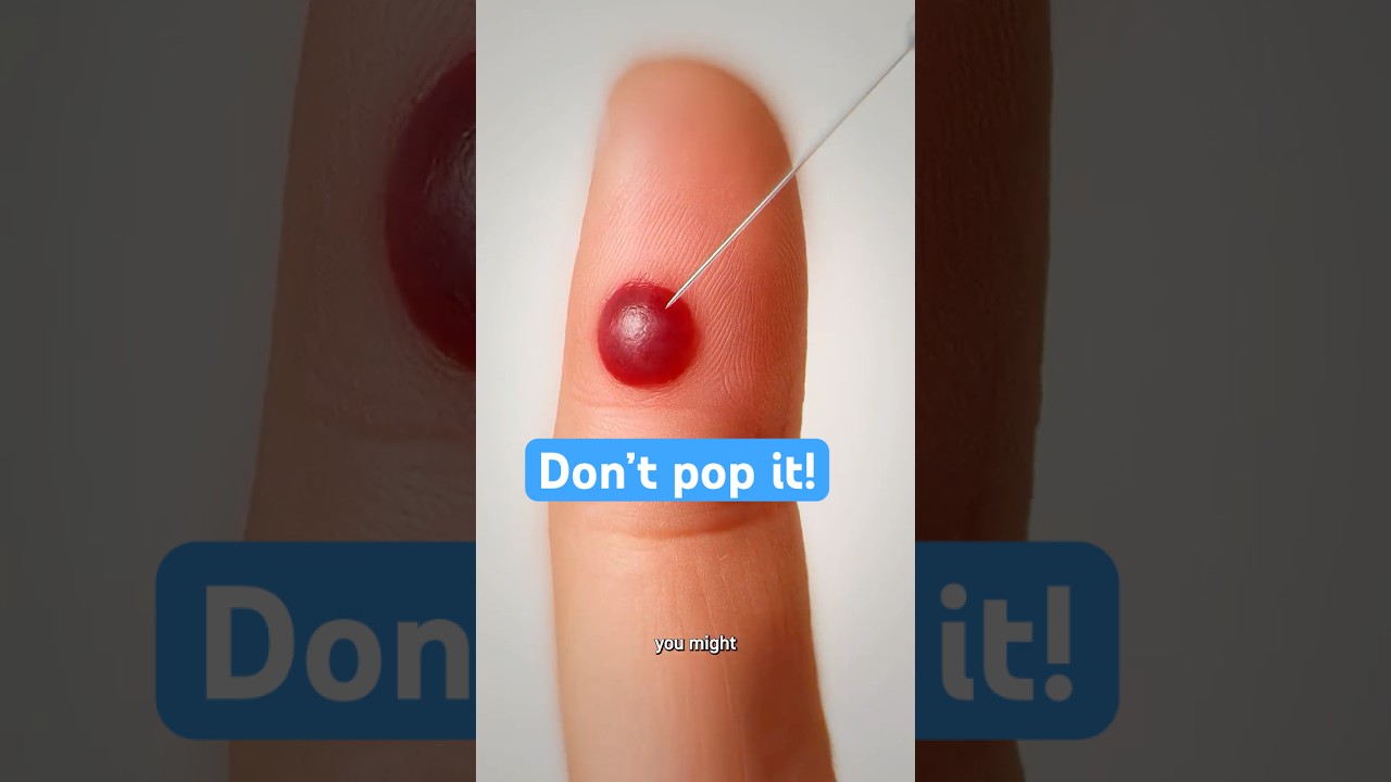 Don't Pop That Blood Blister