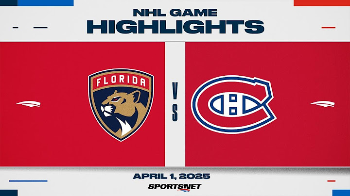 NHL Highlights | Panthers vs. Canadiens - April 1, 2025