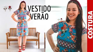 VESTIDO DE VERÃO COM 1 METRO DE VISCOSE | ELLEN BORGES