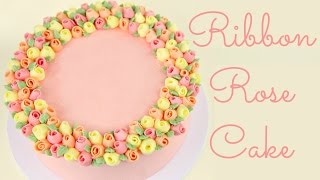 Ribbon Rose Buttercream Cake - COLLAB HANIELAS AND CAKE STYLE
