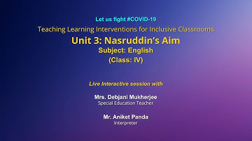 Live Interaction on PMeVIDYA :Teaching Learning Interventions for Inclusive Classrooms