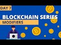 Blockchain in 30 Days | Day 7 : Function Modifiers