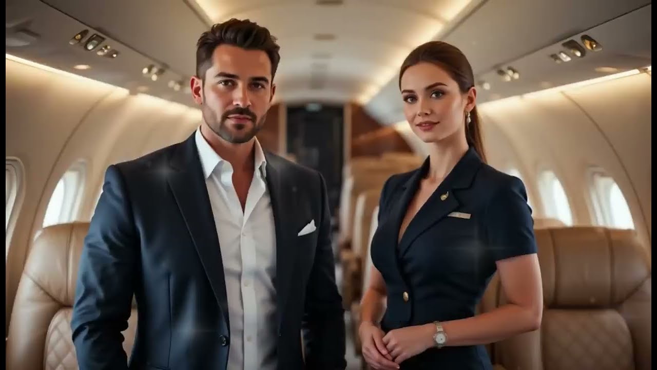 Arrogant millionaire argues with a flight attendant without knowing she was his high school Love!
