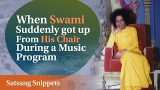 When Swami Suddenly Got Up from His Chair During a Music Program | Satsang Snippets | Prasanthi screenshot 5