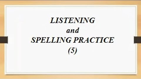 Listening and Spelling Practice(5) #dictation #sentences #englishasasecondlanguage  #learningenglish