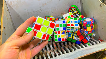 Shredding a Rubik’s Cube! Insanely Satisfying Toy Destruction in the Shredder
