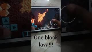 one block lava in Minecraft!. purplearts #shorts #minecraft #shorts #minecraftshorts