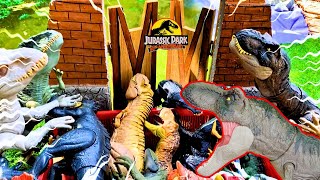 GIANT Therizinosaurus, T-REX, Indominus Rex | Jurassic World -Dino Extreme Damage Collection!