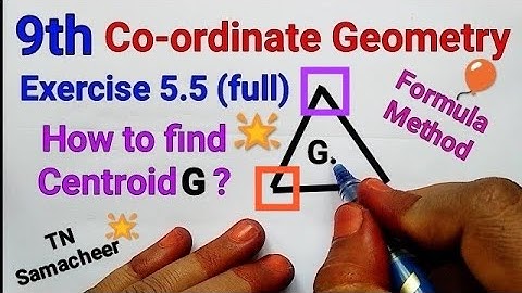 TN Samacheer 9th Std Maths | Exercise 5.5 (full) | Co-ordinate Geometry | New syllabus Tamil and Eng