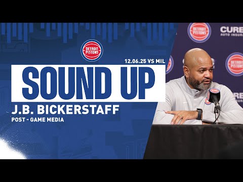 Post-Game Press Conference: J.B. Bickerstaff | Pistons vs. Bucks | 12.06.2025