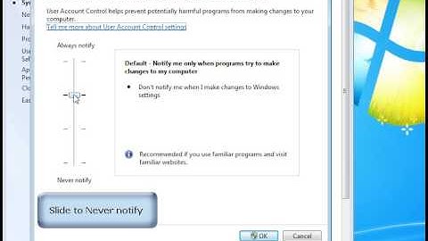 User Account Control (UAC) in Windows 7