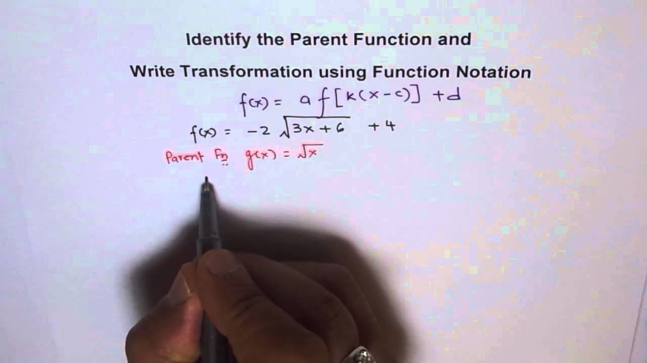 How To Write Transformation In Function Notation