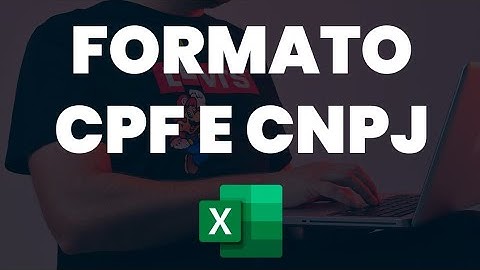 Formato CNPJ e CPF no Excel #Shorts