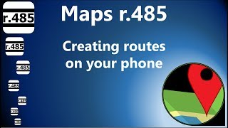 Maps r.485 - Tutorial - 3. Creating routes with the companion app screenshot 4