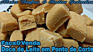 Quais as etapas de elaboração do doce de leite?