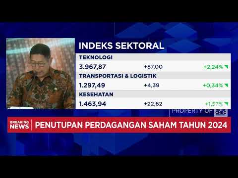 Perdagangan BEI 2024 Resmi Ditutup, IHSG di Level 7.079,90