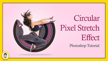 How to Make Circular Pixel Stretch in Photoshop | Pixel Stretch Photoshop Tutorial