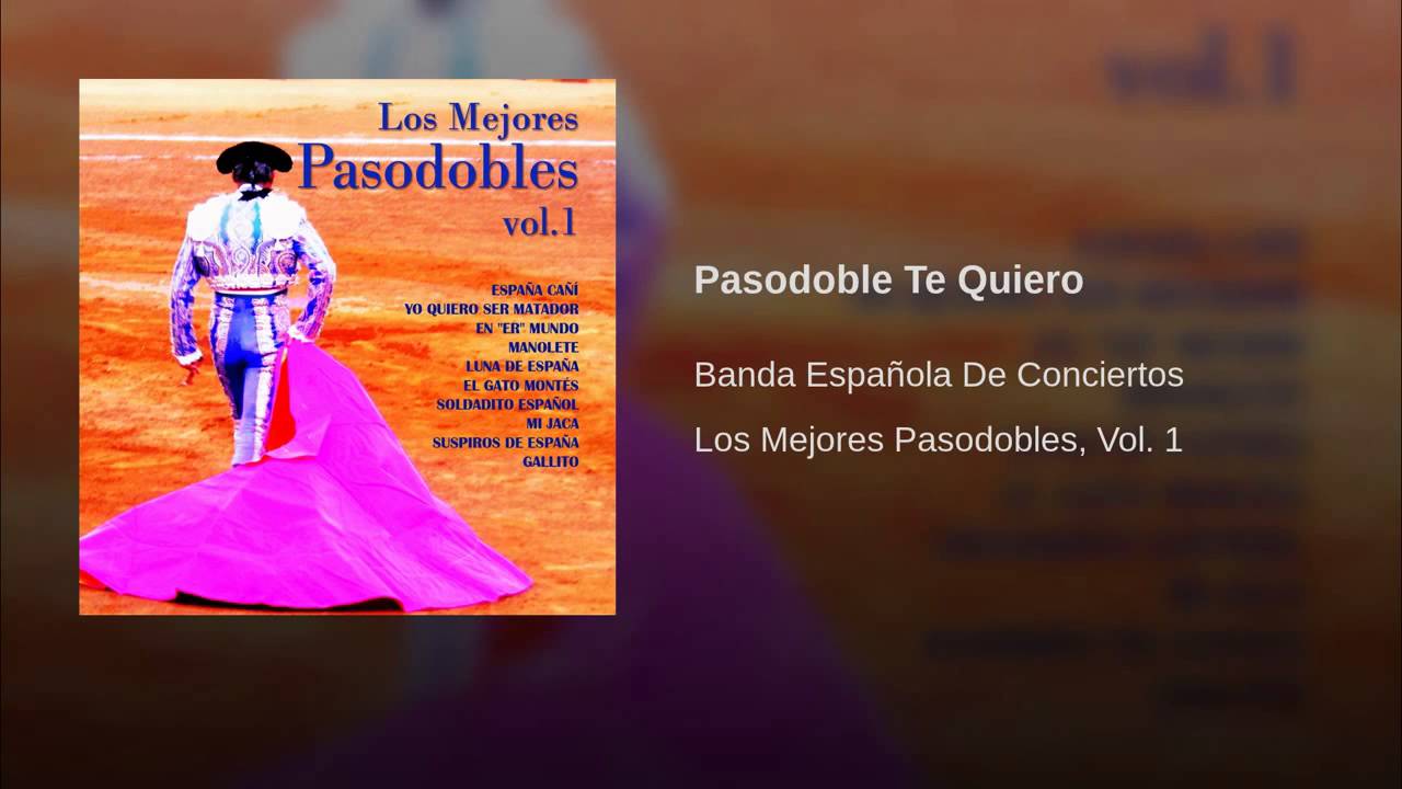 Banda de - Pasodoble Te Quiero (Instrumental) - YouTube