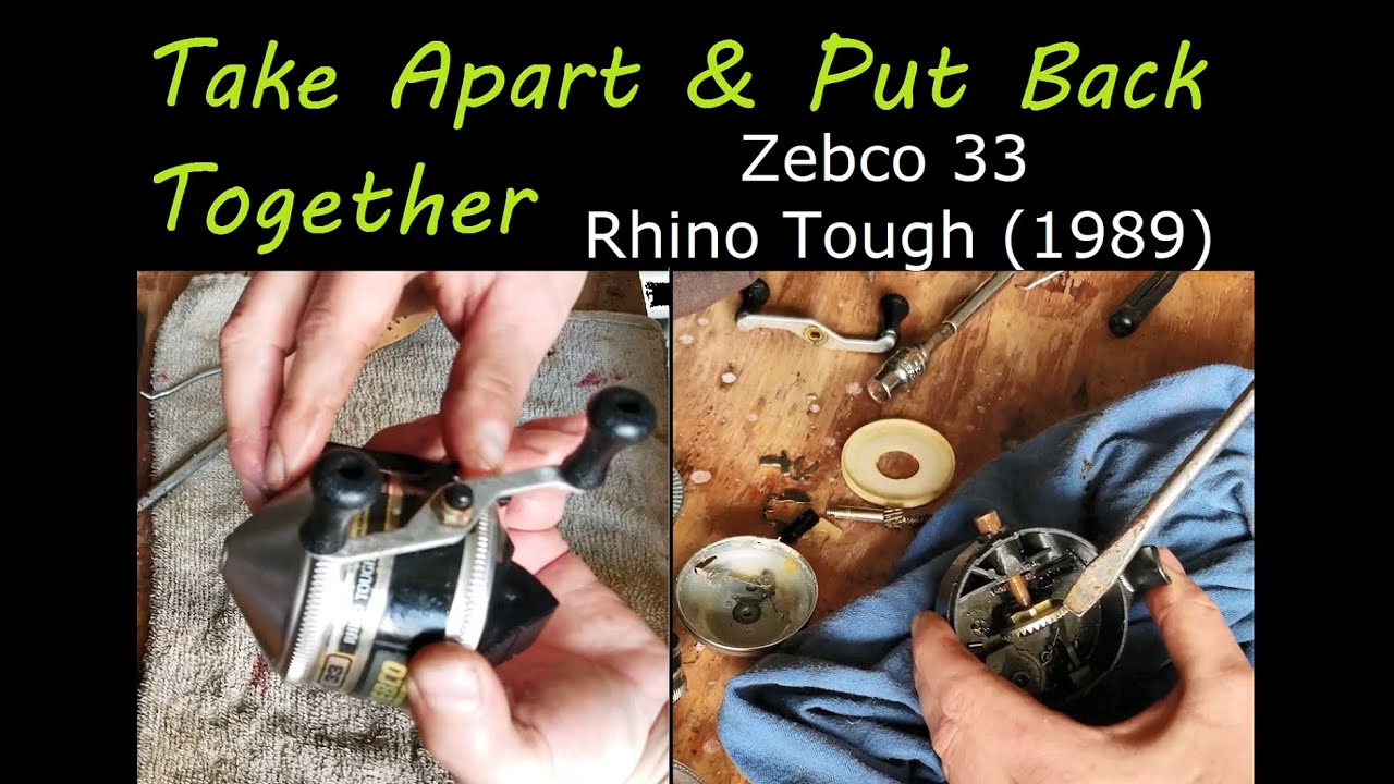 Take Apart and Put Back Together Zebco 33 Rhino Tough Spincast