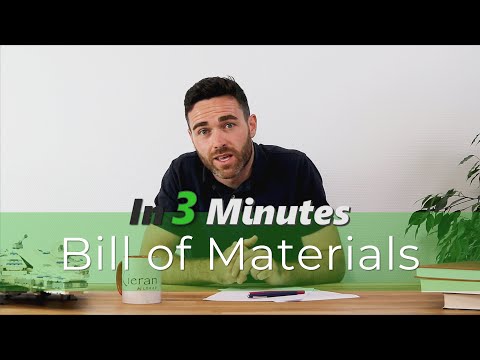 Bill of Materials (BOM's) - Supply Chain In 3 Minutes