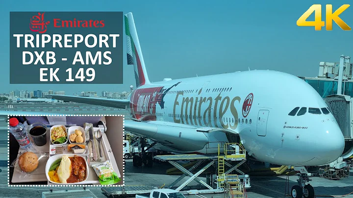 ✈ [4K] TRIPREPORT | Emirates | Airbus A380-800 | Dubai - Amsterdam | Economy Class