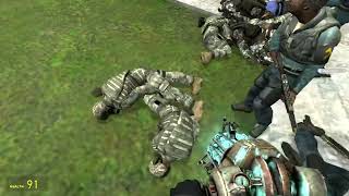 HECU VS HALF LIFE REBELS ( Garrys mod )