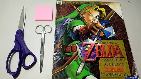 Vintage Game Magazine Flipping & Cutting1998 N64 Guide - ASMR - No Talking