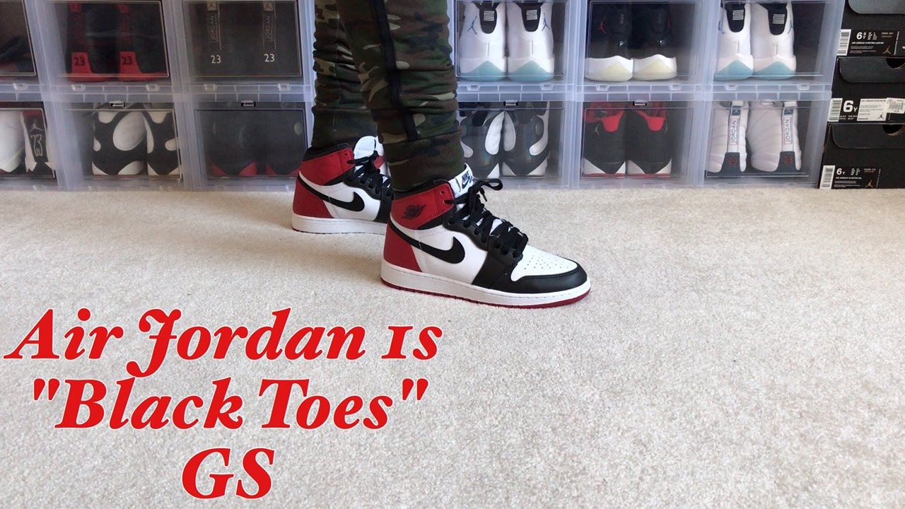 jordan retro 1 black toe