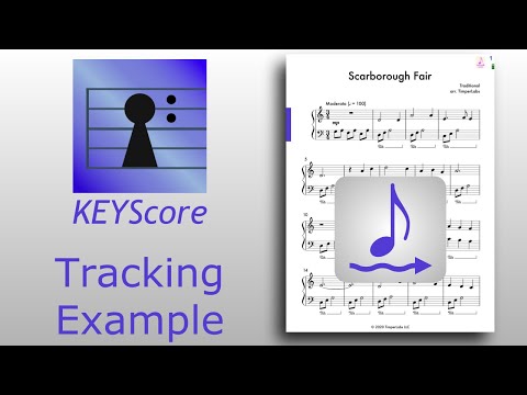 KeyScore - Tracking and Page Turning Example